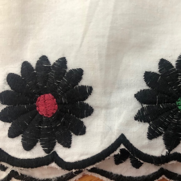 Summer short embroidered flowers skirt - Picture 5 of 8